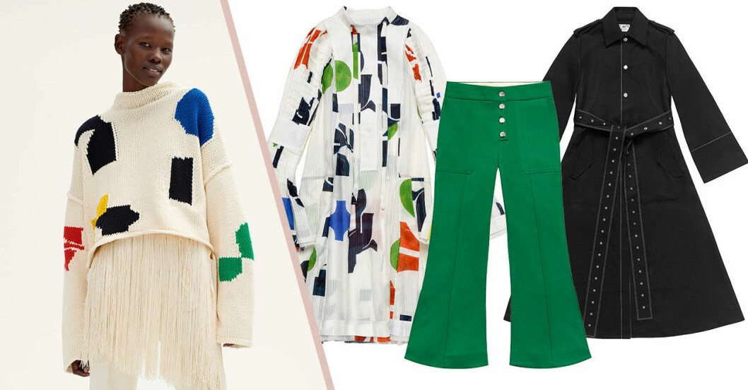 Färglada tryck och utsvängda byxor – då släpps H&M Studios vårkollektion