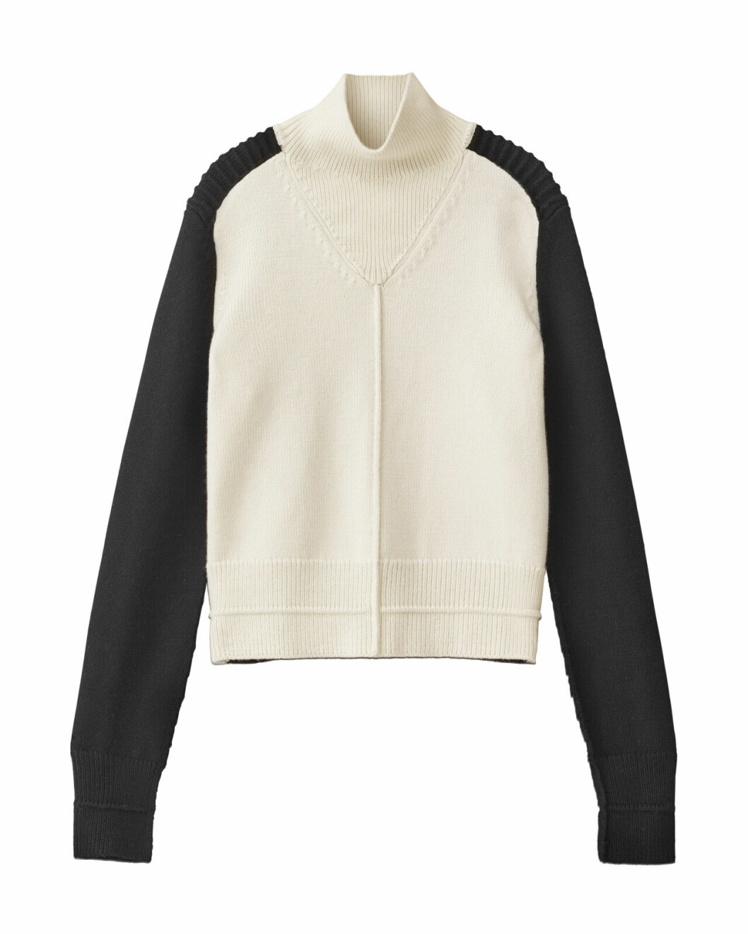 H&M Studio höstkollektion aw 2019 – svartvit polotröja