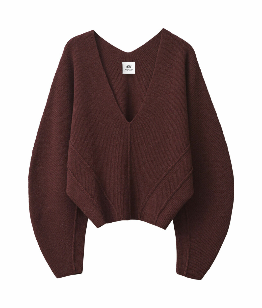 H&M Studio höstkollektion aw 2019 – vinröd tröja
