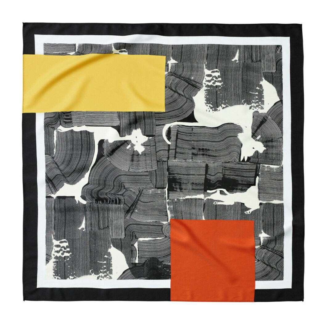 H&M Studio höstkollektion aw 2019 – mönstrad scarf