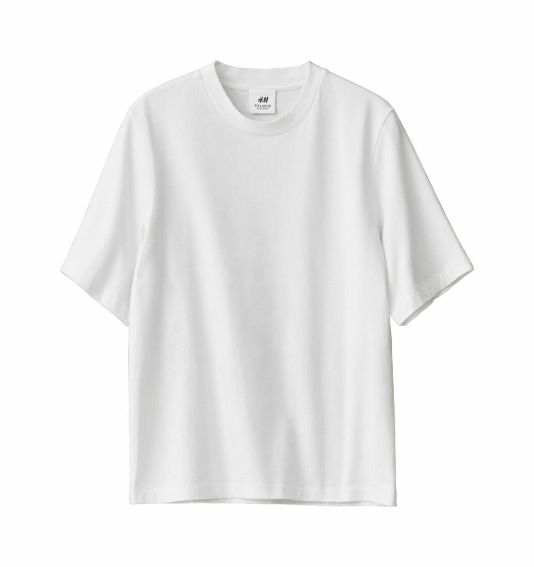 H&M Studio höstkollektion aw 2019 – vit t-shirt