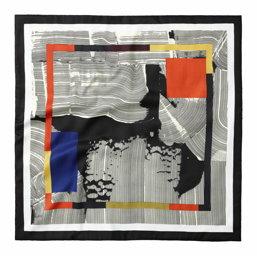 H&M Studio höstkollektion aw 2019 – mönstrad scarf