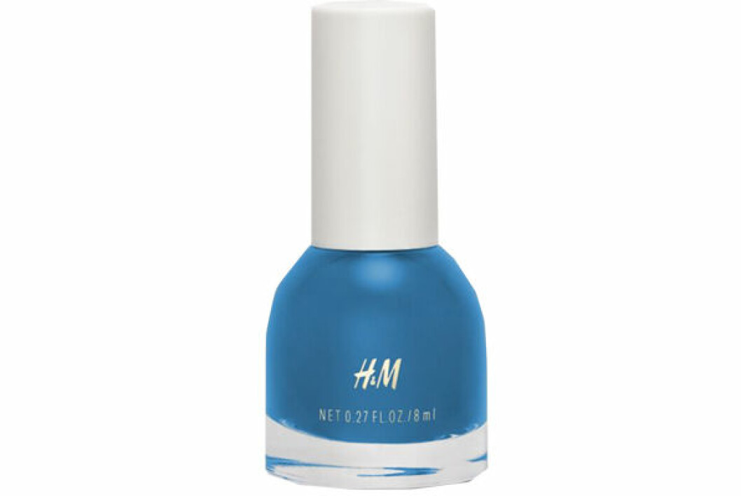 Blått nagellack H&amp;M
