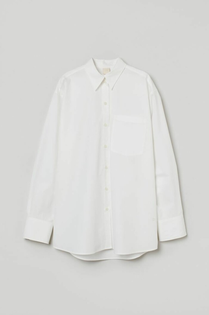 vit bomullsskjorta från H&M