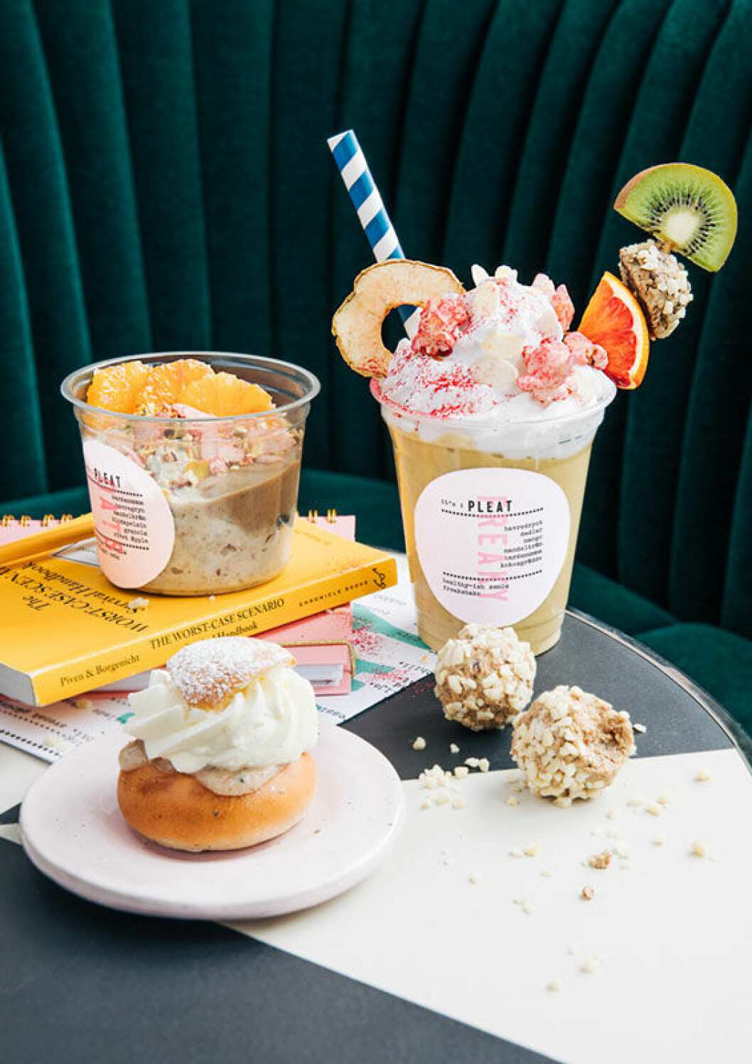 Hela kollektionen av H&M-semlor. H&M:s kafé It's pleat lanserar en kollektion med semlor.