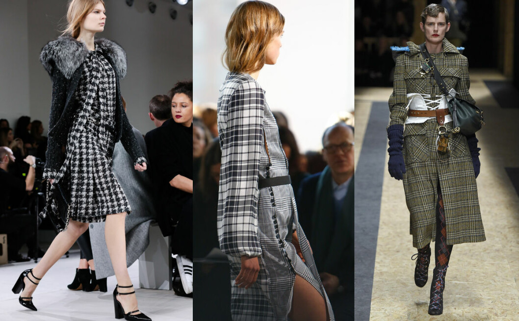 Michael Kors, Calvin Klein, Prada höstmode 2016 rutigt