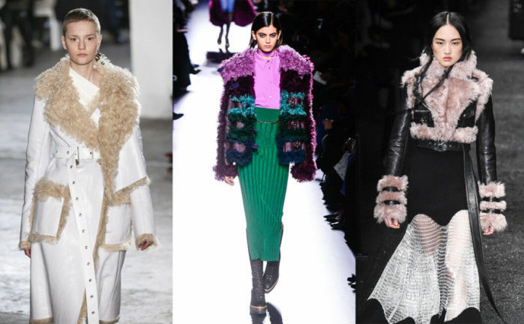 Ulldetaljer syntes på catwalken hos Proenza Schouler, Hermès och Alexander McQueen.