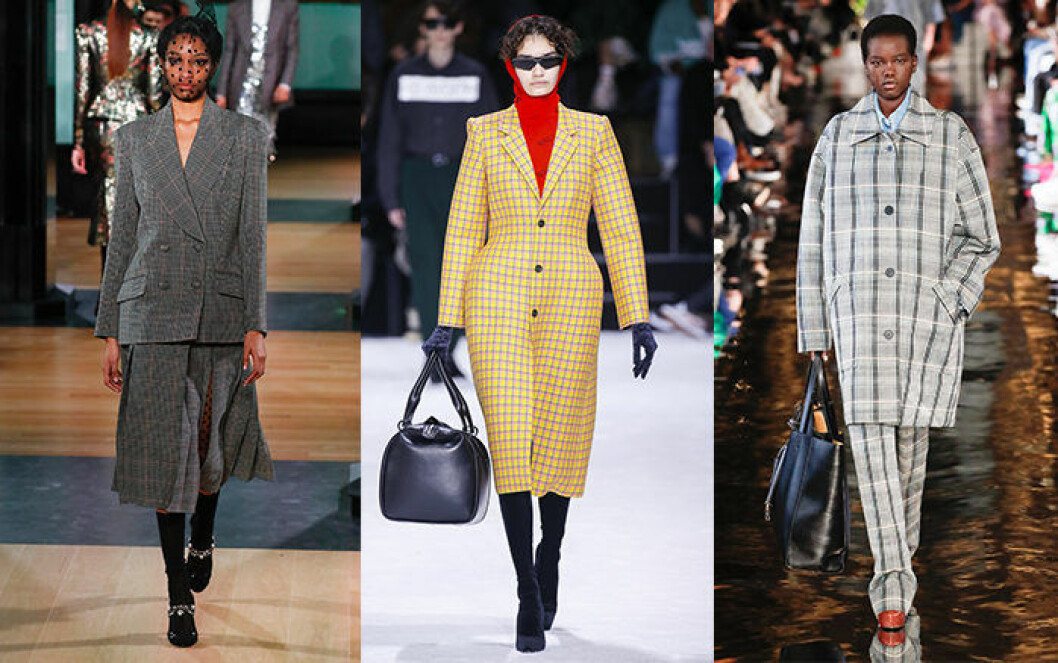 Rutigt på catwalken signerat Erdem, Balenciaga och Stella McCartney. Höstmode 2018 trender rutigt