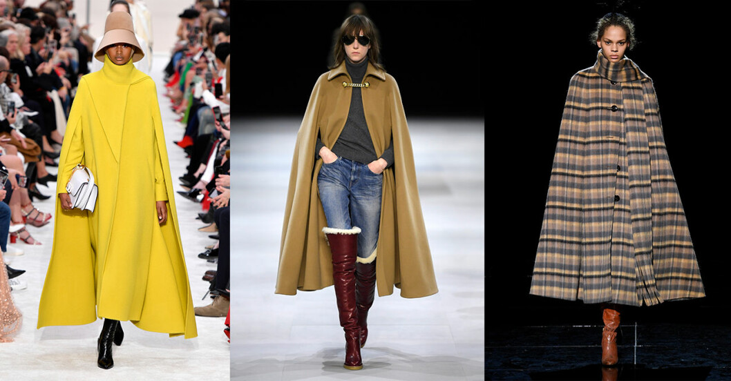 Valentino, Celine och Marc Jacobs visade upp capes inför hösten 2019. Höstmode 2019 trender: Cape