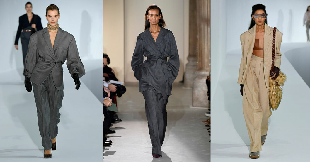 Acne Studios, Salvatore Ferragamo och Acne Studios. Höstmode 2019 trender: Kostym och kavaj