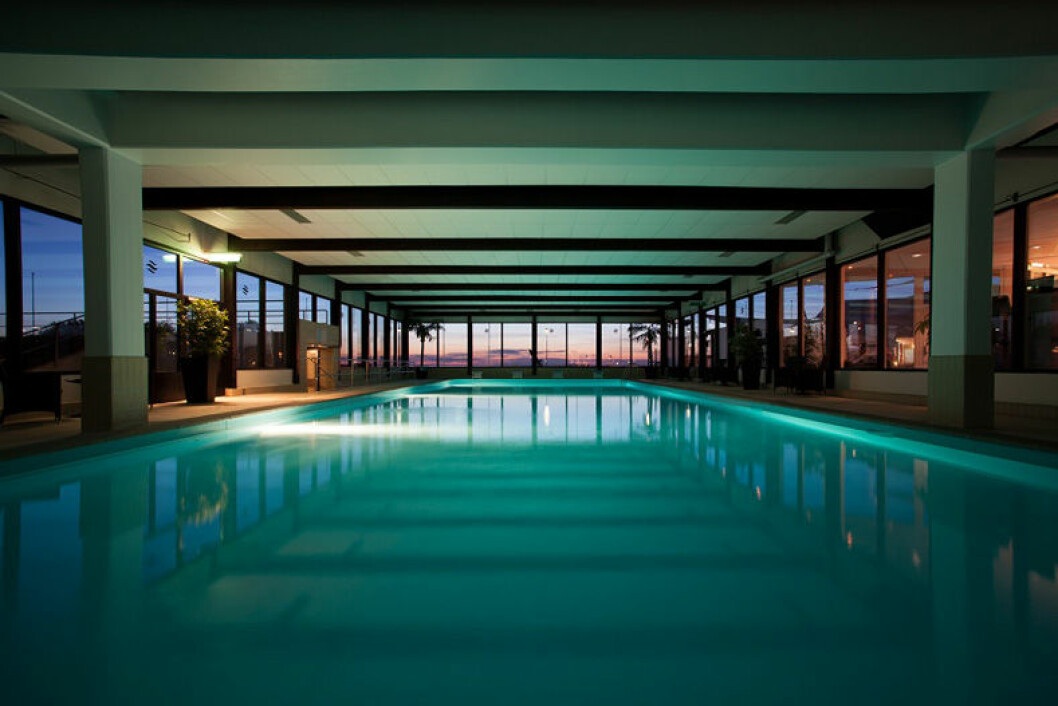 Pool inomhus Hotell Strand Borgholm