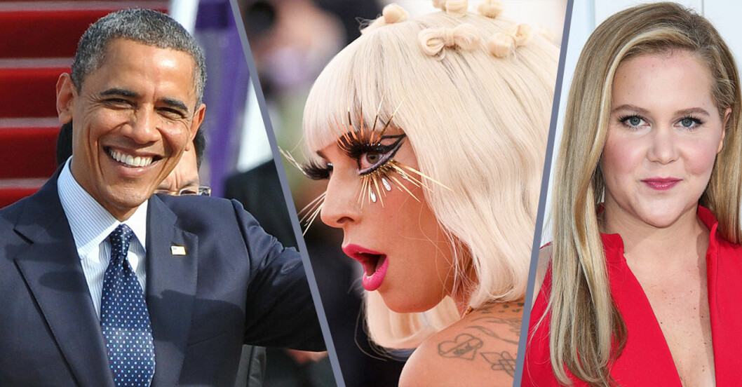Obama, Lady Gaga och Amy Schumer