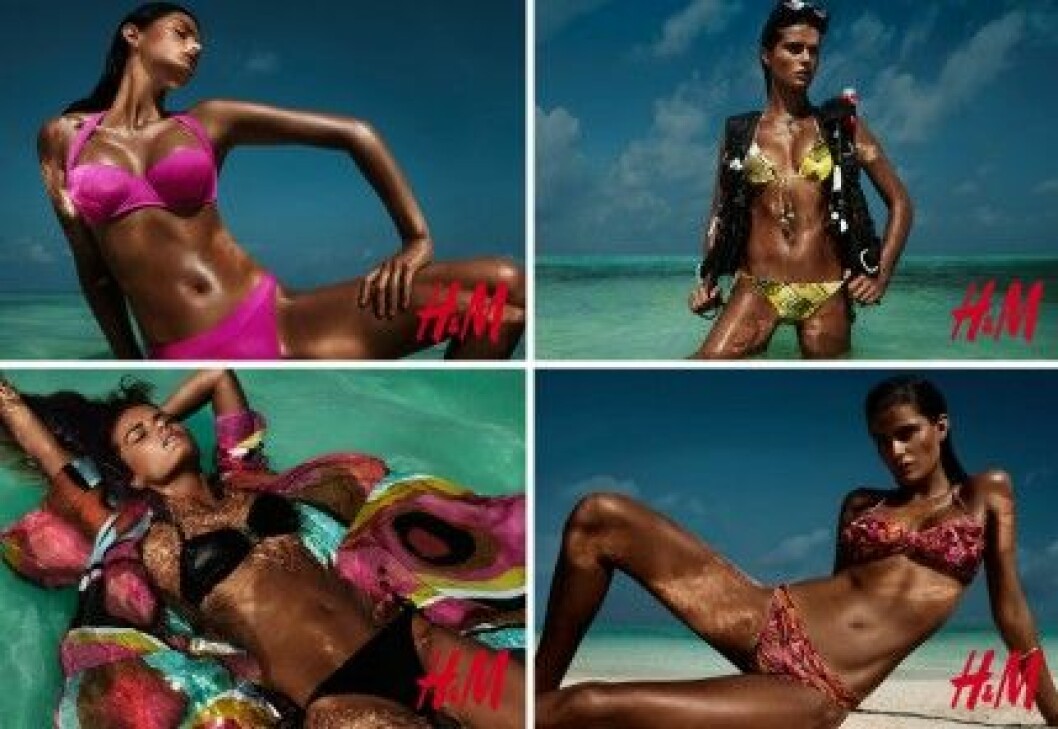 Isabeli Fontana i H&M:s kampanj "Beach Sensation".