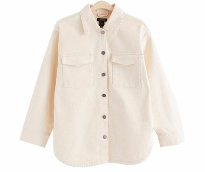 beige skjortjacka