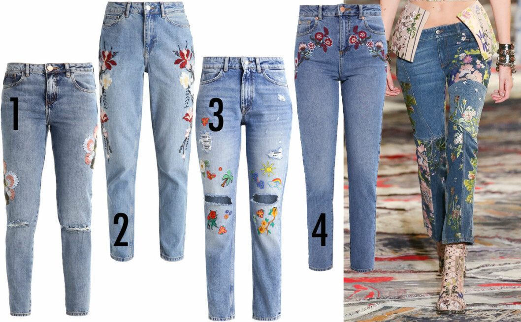 jeans blommor våren 2017