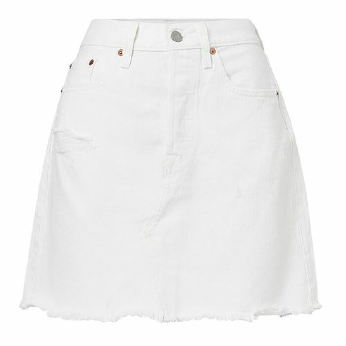 Vit jeanskjol från Levis