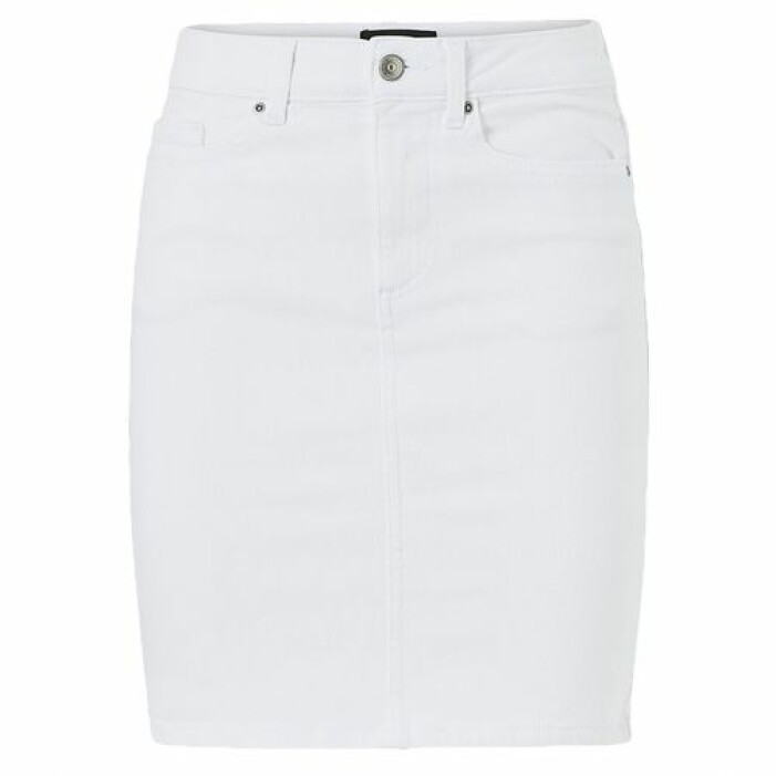 Vit jeanskjol från Pieces