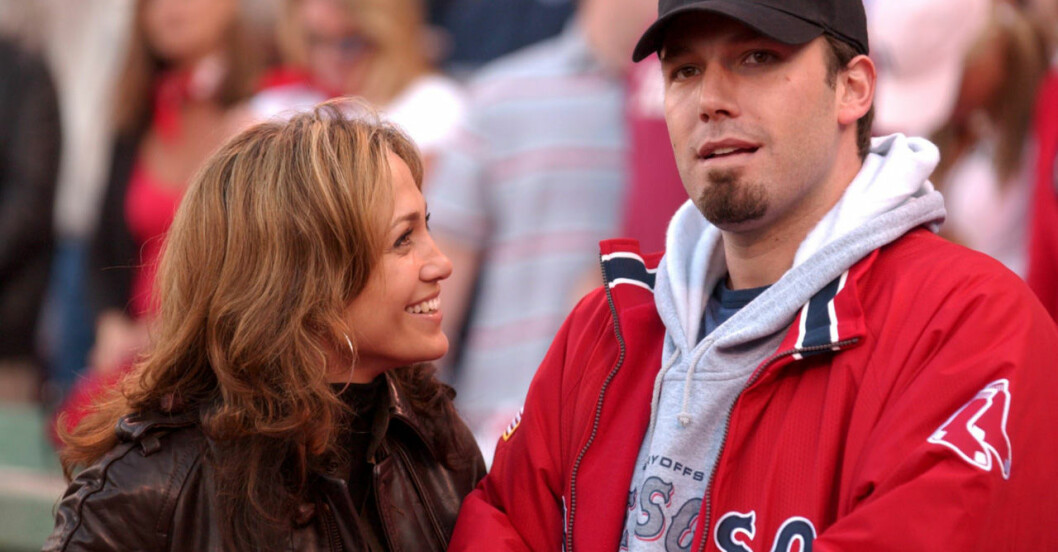 Ben och Jennifer ser otroligt kära ut på alla bilder från den här tiden. Ändå gick förhållandet i kras. På baseballmatch ihop