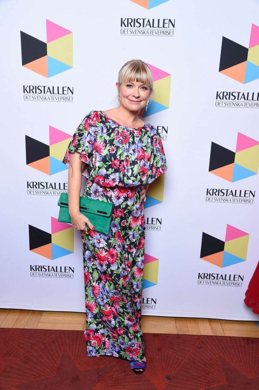 Josefine Sundström. Josefine Sundström på röda mattan på Kristallen 2020