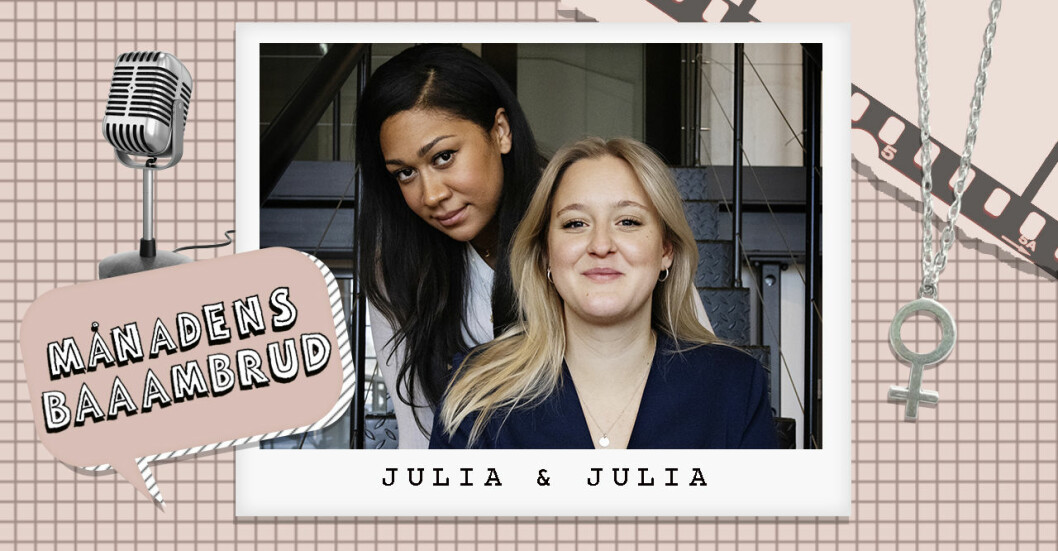 Julia Lyskova och Julia Frändfors är Baaambrud augusti 2021