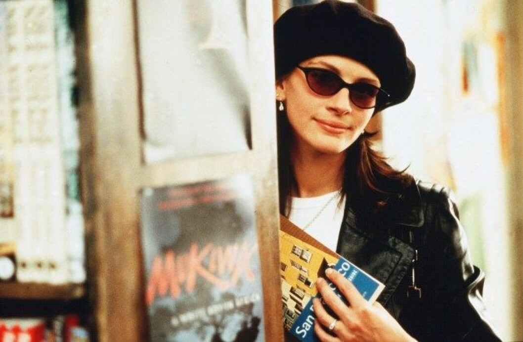 Anna Scott i sin förklädnad. julia roberts notting hill