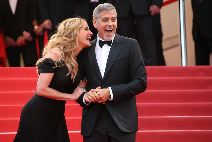 Julia Roberts och George Clooney på röda mattan