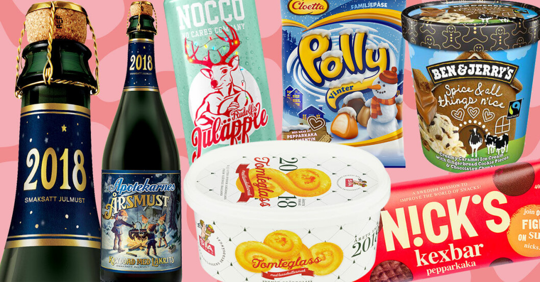 Årets nya smaker inför julen 2018