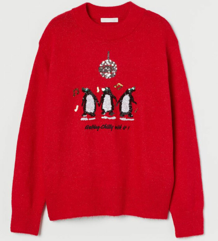 Jultröja från H&M med paljetter