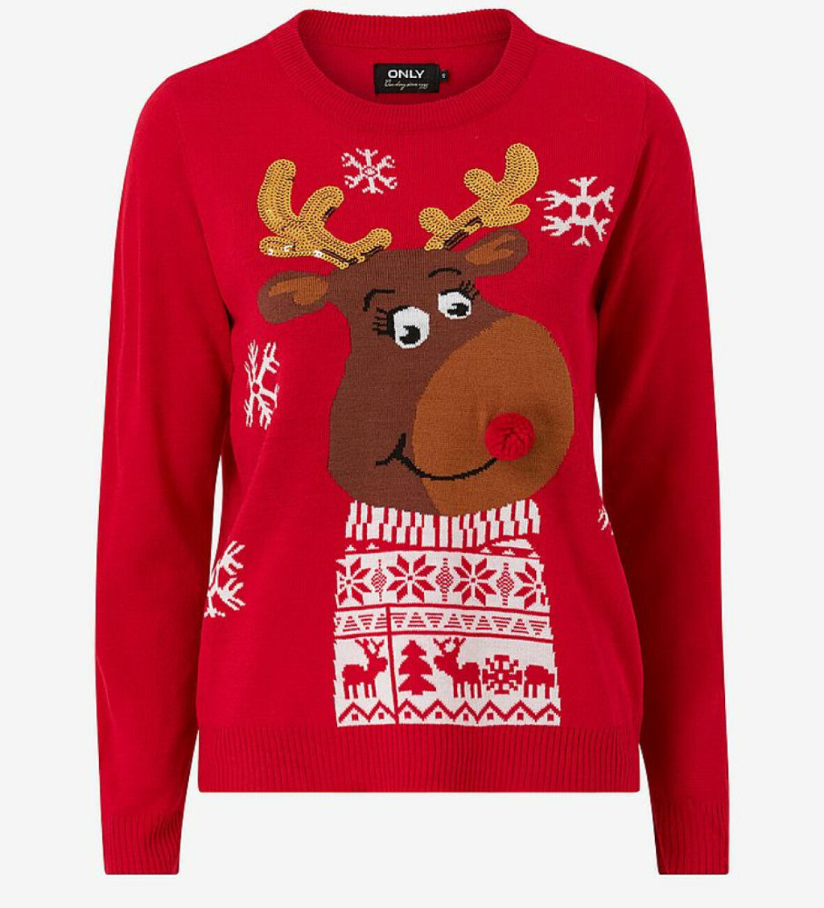 jultröja med rudolf från Only