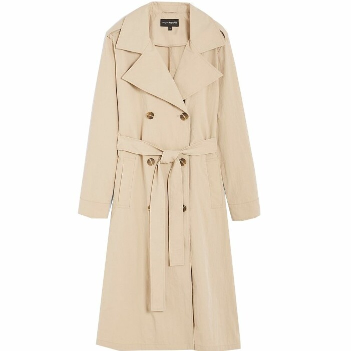 Beige klassisk trenchcoat från KappAhl dam