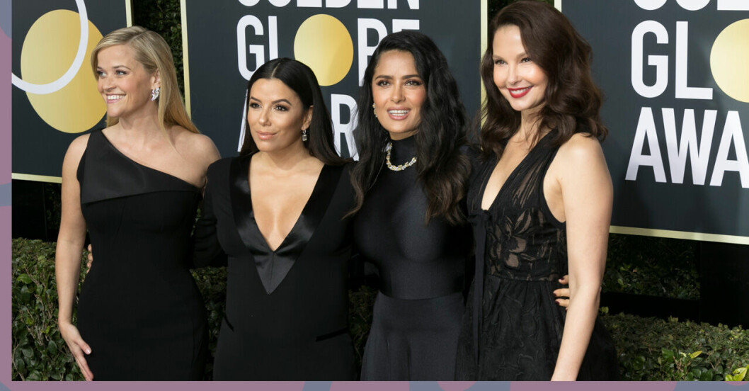 Kändisar i svart på Golden Globe 2018