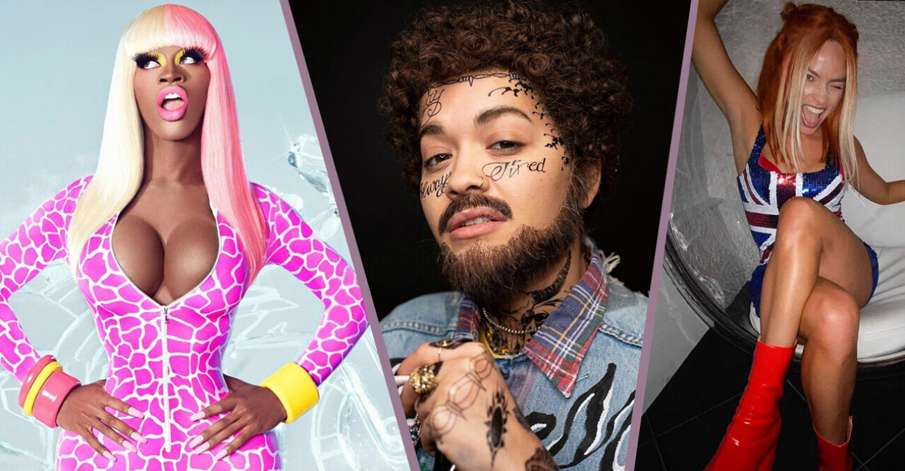 Lil Nas X som Nicki Minaj, Rita Ora som Post Malone och Margot Robbie som Ginger Spice