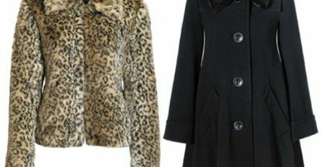 50-tal: Fuskpäls i leopard, 799 kr. Kappa med fuskpälskrage, 999 kr. KappAhl-Sentimental-Journey-2