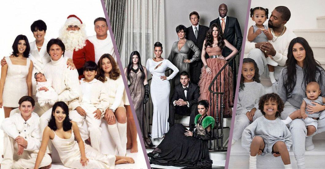 familjen kardashians julkort