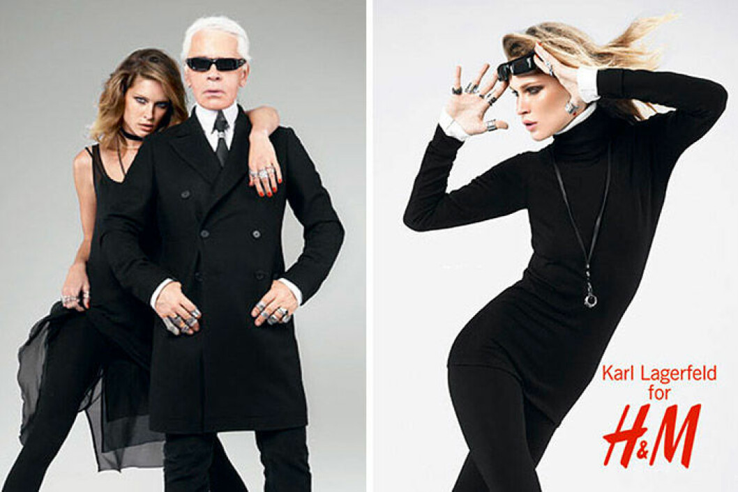 Karl Lagerfeld designade en kollektion för H&M 2004.