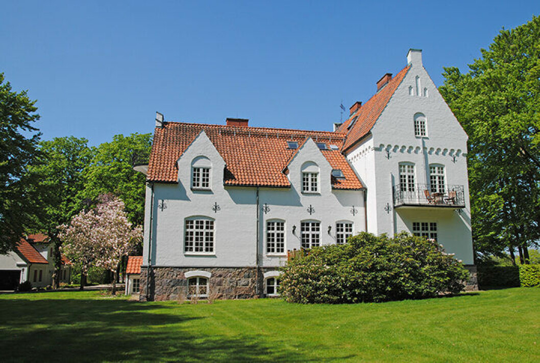 Kastberga slott i Skåne var en av de mest klickade 2018 på Hemnet
