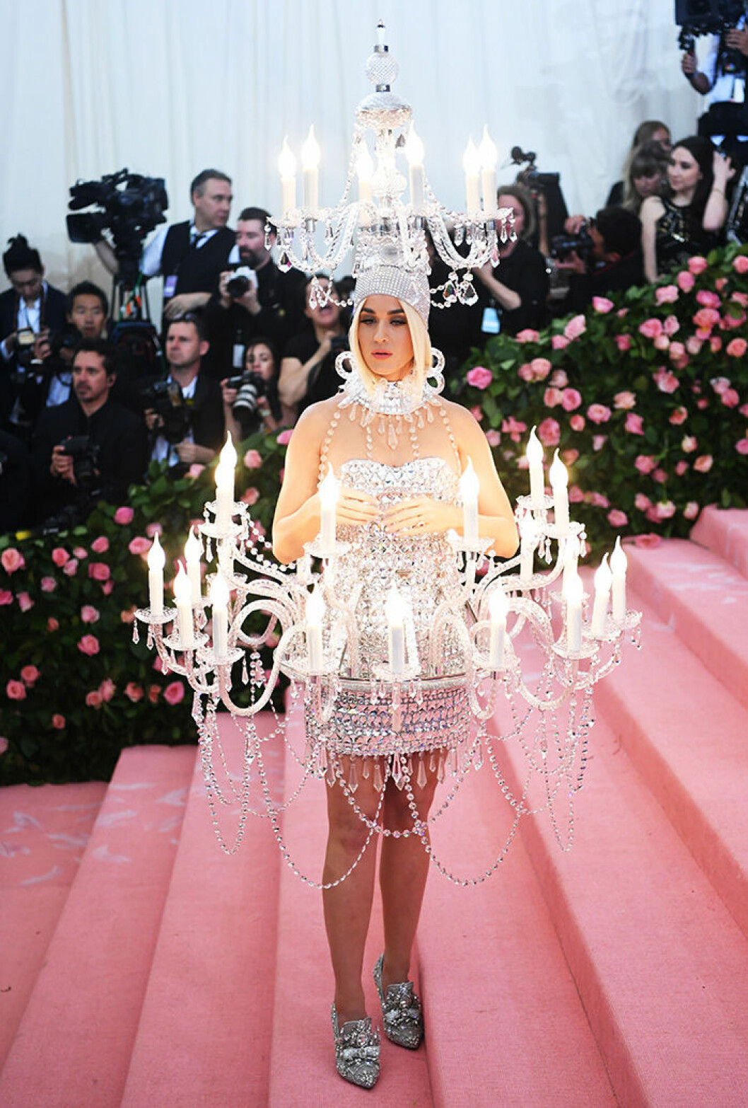 En bild på sångerskan Katy Perry på Met-galan 2019.