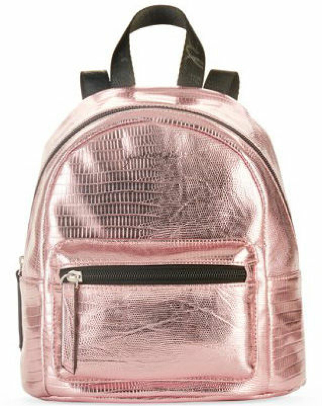 En bild på en ryggsäck i rosa metallic från Kendall och Kylie Jenners väskkollektion för Walmart.