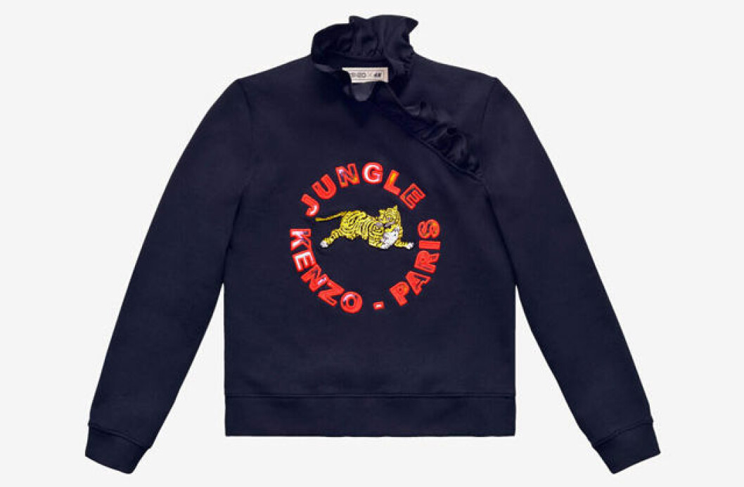 kenzo hm tröja volang