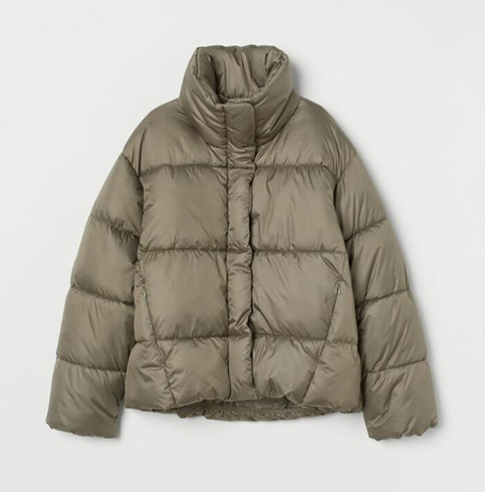 Khakigrön pufferjacka från H&M