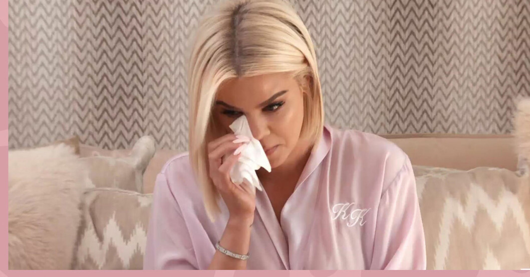 khloe kardashian gråter