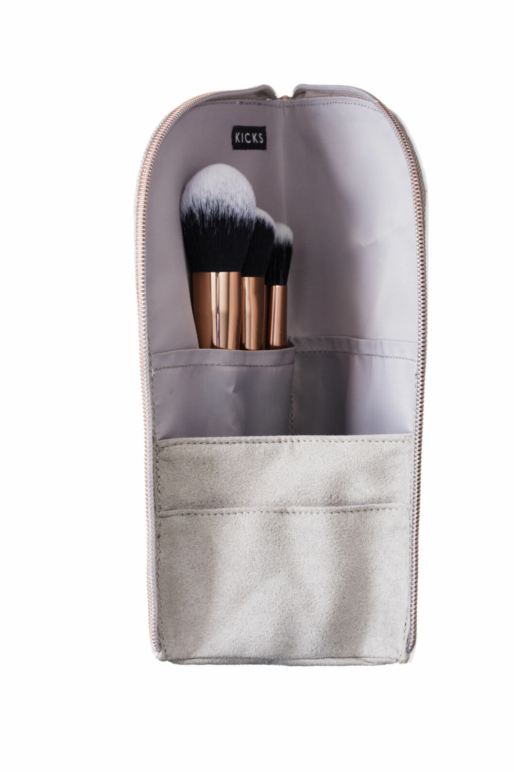 KICKS Beauty Marble Limited Edition MAKEUP BAG OPEN