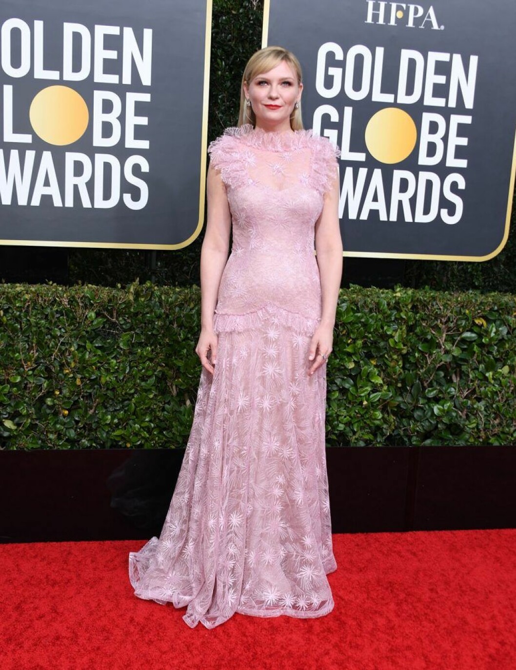 Kirsten Dunst på Golden Globes.