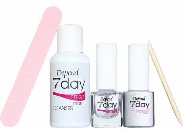 Gellack kit för att använda hemma Depend 7day Starter Kit