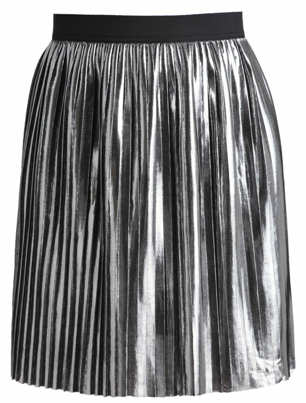kjol metallic plisserad