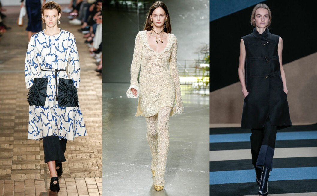 Sportsmax, Rodarte, och Derek Lam kombinerar klänning och byxor inför SS17. klänning byxor vårens trender 2017