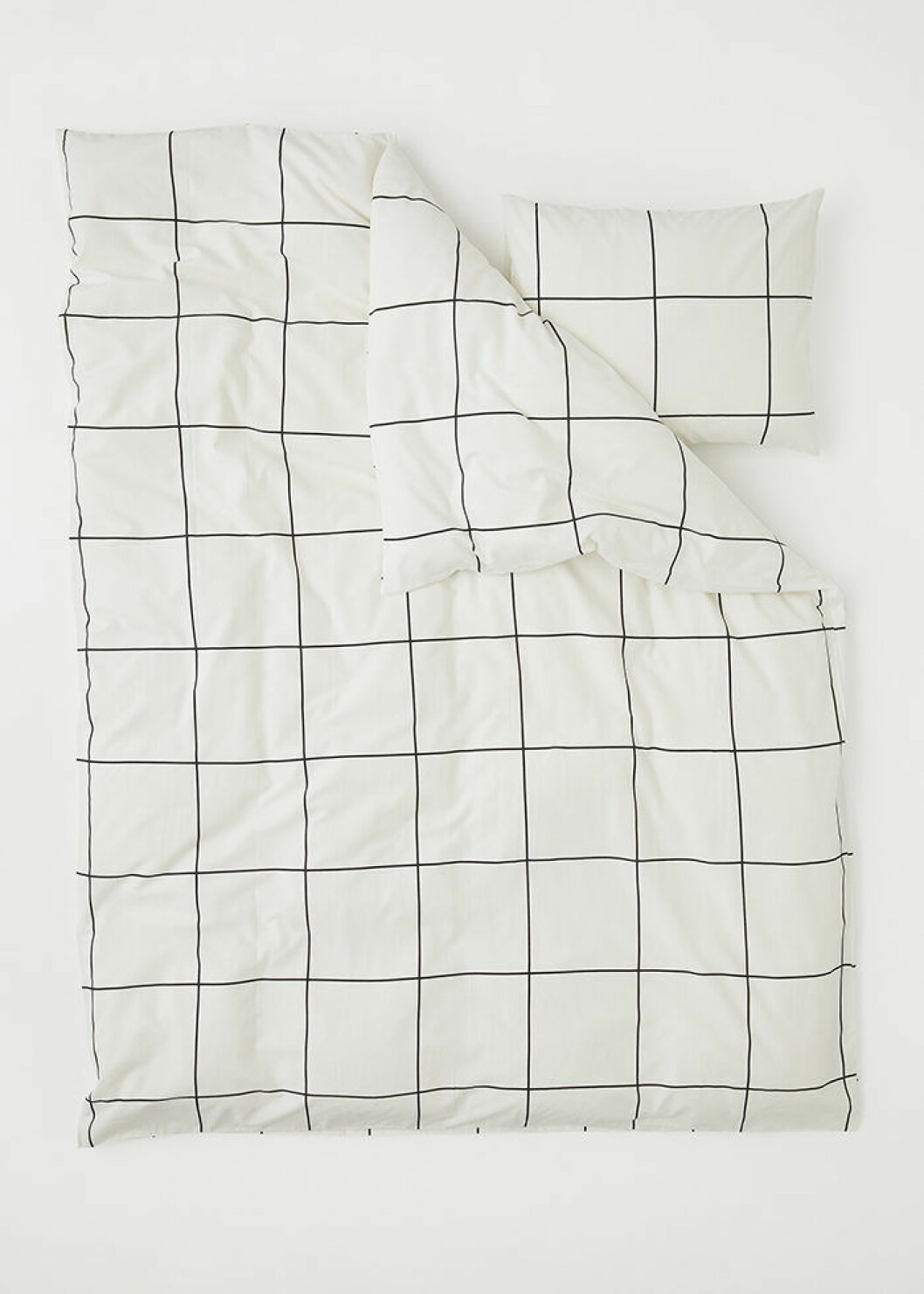 Vitt påslakanset med mönster, H&M Home 
