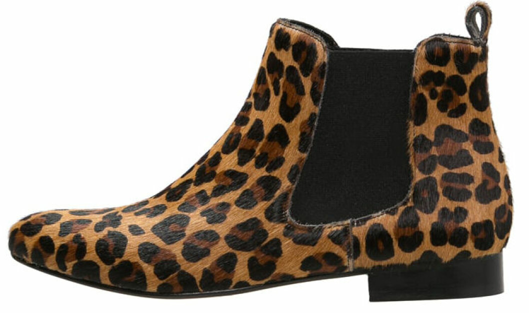 leopard ankelboots