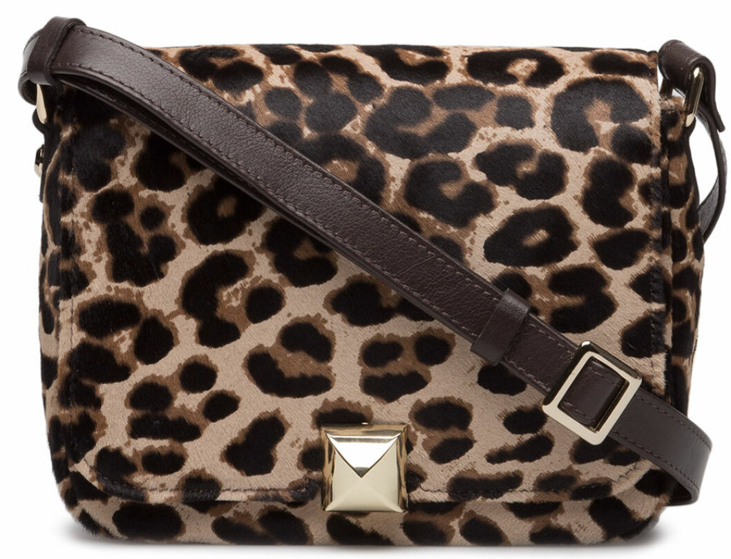 leopard väska axelrem