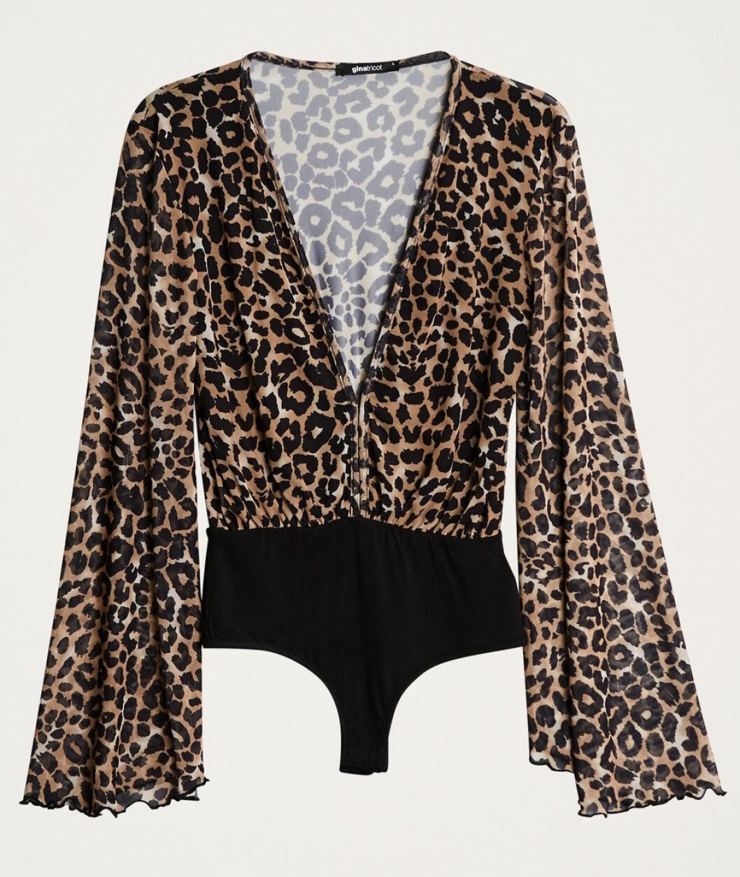 Leopardmönstrad festtopp